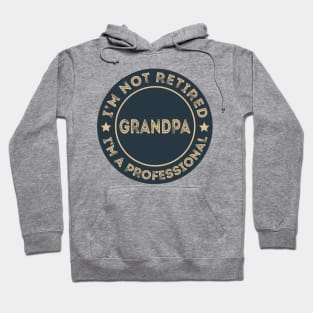 I'm not retired, I'm a professional Grandpa Hoodie